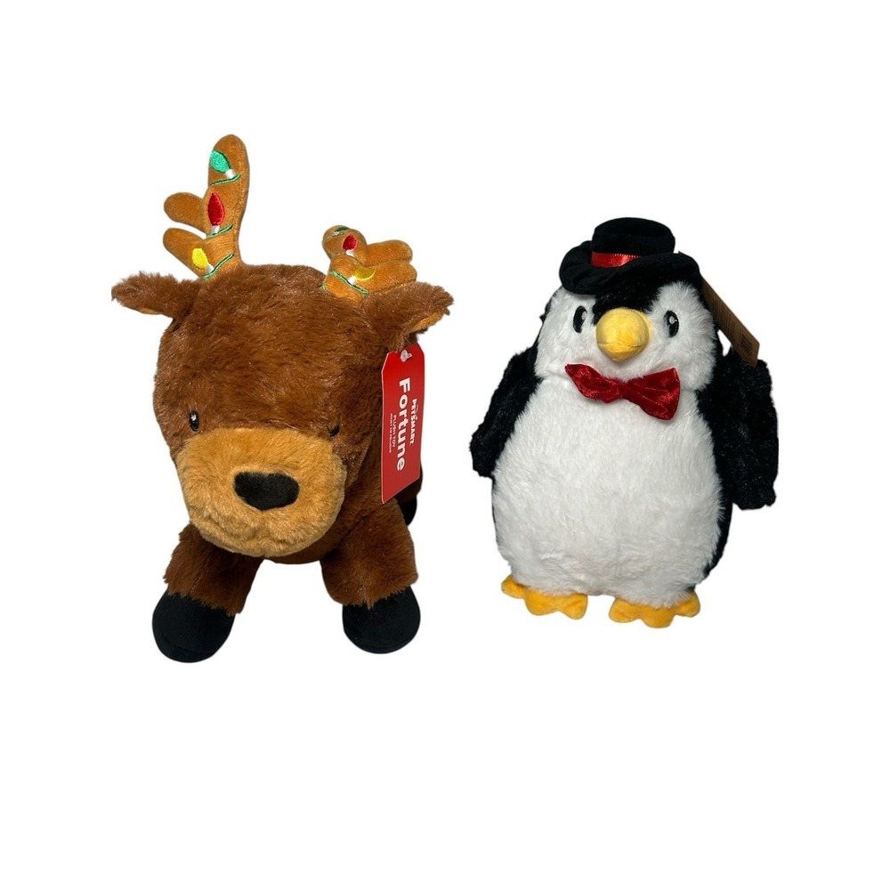 NEW PetSmart Fortune the Christmas Reindeer Dog Toy Stuffed Plush‎